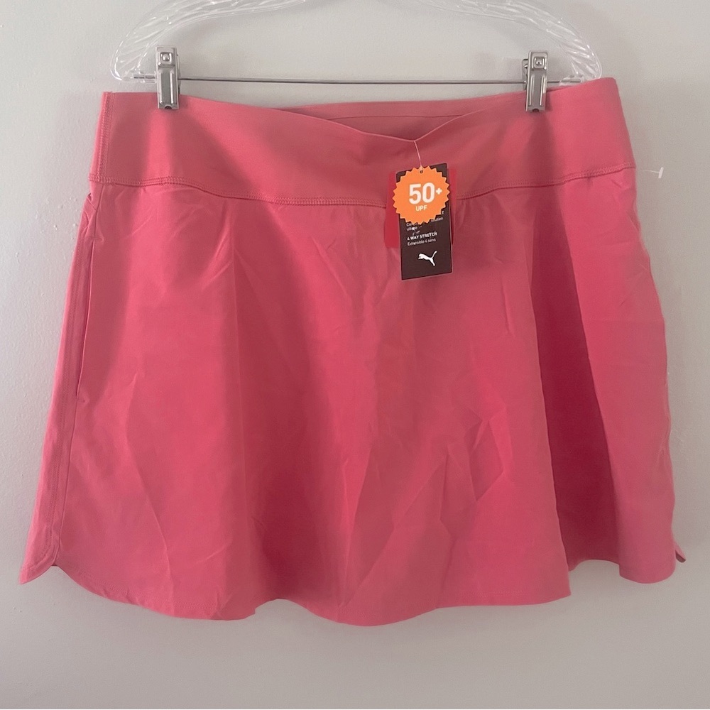 Puma Women’s Pink Golf Skort Hydro Dry  Size XL NWT